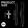 Alloy Cross Pendant Necklaces AJEW-FG00008-2