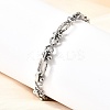 Non-Tarnish 304 Stainless Steel Oval & Infinity Link Chain Bracelets for Women BJEW-K226-14C-P-1