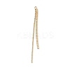 Brass Rhinestone Chain Tassel Big Pendants KK-P227-02G-2