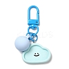 Cartoon Smiling Face Acrylic Pendant Keychain LS-KEYC-D017-01C-1