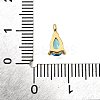 Brass Micro Pave Cubic Zirconia Pendants KK-D356-08E-G-3