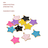 12Pcs 6 Colors Alloy Enamel Pendants ENAM-FP0001-75-2