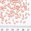 FGB 2-Hole Baking Paint Glass Seed Beads SEED-S031-M-596-3