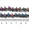 Electroplated Natural Lava Rock Beads Strands G-A251-C01-01E-4