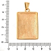 304 Stainless Steel Rhinestone Pendants STAS-P372-04G-3