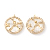Real 18K Gold Plated Brass Micro Pave Clear Cubic Zirconia Pendants ZIRC-Z007-22K-1