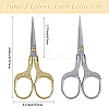 2Pcs 2 Colors 201 Stainless Steel Sewing Embroidery Scissors AJEW-DJ0004-08A-2