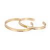 Long-Lasting Plated Brass Cuff Bangles X-BJEW-E370-04G-1