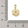 Brass Micro Pave Cubic Zirconia Pendants KK-U041-02G-03-3