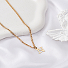1Pc 304 Stainless Steel Letter Pendant Necklaces NJEW-LP0001-33N-G-3