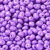 6/0 Opaque Baking Paint Glass Seed Beads SEED-M012-02A-11-3
