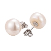 Valentine Presents for Her 925 Sterling Silver Ball Stud Earrings LS-EJEW-D029-9mm-2-4