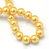 Baking Paint Pearlized Glass Pearl Round Bead Strands HY-Q003-4mm-56-4