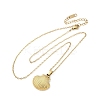 Shell Shape 304 Stainless Steel Pendant Necklaces NJEW-M096-20G-2
