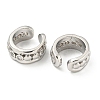 Brass Micro Pave Cubic Zirconia Cuff Earrings EJEW-E299-03P-2