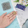 400Pcs 304 Stainless Steel Triangle Rings STAS-SC0006-24-3