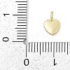 Brass Micro Pave Clear Cubic Zirconia Charms KK-G522-52G-3