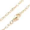 Brass Oval Link Chains Necklace for Women NJEW-P265-09G-1