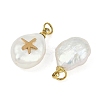 Natural Keshi Pearl Pendants STAS-Z136-01G-02-2