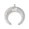Brass Micro Pave Cubic Zirconia Pendants KK-C086-06P-1