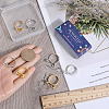 8Pcs 4 Style Alloy Cuff Rings RJEW-SC0001-10-3