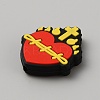 Food Grade Eco-Friendly Silicone Focal Beads LS-SIL-WH0018-13B-2