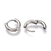 Tarnish Resistant 201 Stainless Steel Huggie Hoop Earrings EJEW-L256-05L-P-3