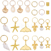 1 Bag Alloy Hair Braid Pendant OHAR-BM0001-06-1