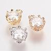 Brass Rhinestone Charms RB-E507-03-1