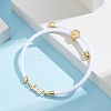 1pc Adjustable Nylon Cord Slider Bracelets for Women BJEW-LP0001-33E-G-3