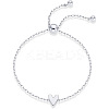 2Pcs Adjustable 201 Stainless Steel Link Bracelets FS-WGD474B-01-2