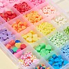 Handmade Polymer Clay Beads Strands CLAY-FS0001-09-3