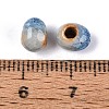 Handmade Crackle Porcelain Beads PORC-Q008-06A-09-3