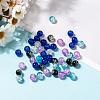 Baking Paint Crackle Glass Beads DGLA-X0006-8mm-03-4