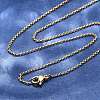 Brass Chain Necklaces X-MAK-L009-10G-1