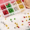 Christmas Theme PVD Vacuum Plating Brass Bell Charms KKB-LS0001-01-5