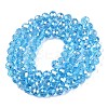 Electroplate Glass Beads Strands EGLA-A044-T6mm-B08-3