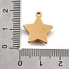 304 Stainless Steel Micro Pave Rhinestone Pendants Charms STAS-K256-28G-03-3