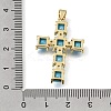 Brass Micro Pave Light Sky Blue Cubic Zirconia Pendants CU-CBAEEA8-20G-3