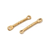 304 Stainless Steel Textured Bar Links Connector Charms STAS-A134-01H-G-2