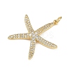 Brass Micro Pave Cubic Zirconia Pendants KK-R230-02G-2