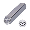 Iron Metal Stamps AJEW-BC0005-19G-2