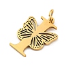 Ion Plating(IP) 201 Stainless Steel Pendants STAS-N103-184G-I-2