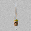 Jute Rope Weaving Flower Pots Net Pocket AJEW-WH20067-079-6