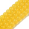 Baking Paint Imitation Jade Glass Round Bead Strands DGLA-Q021-8mm-30-2