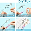 10Pcs Alloy Bar Beadable Keychain for Jewelry Making DIY Crafts KEYC-YW0001-28B-5