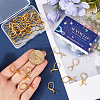 40Pcs 304 Stainless Steel Leverback Earring Findings STAS-SC0009-31G-3