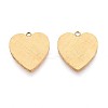 304 Stainless Steel Pendants STAS-N109-168G-1