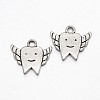 Tooth with Wing Tibetan Style Alloy Pendants TIBEP-N008-28AS-RS-1