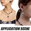 24Pcs 6 Styles Alloy Enamel Pendants ENAM-SC0005-05-5